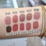 تست رنگ رژ لب مدادی بارین بیوتی