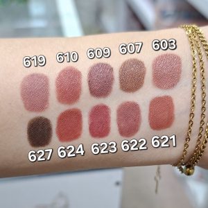 تست رنگ رژ لب مدادی بارین بیوتی